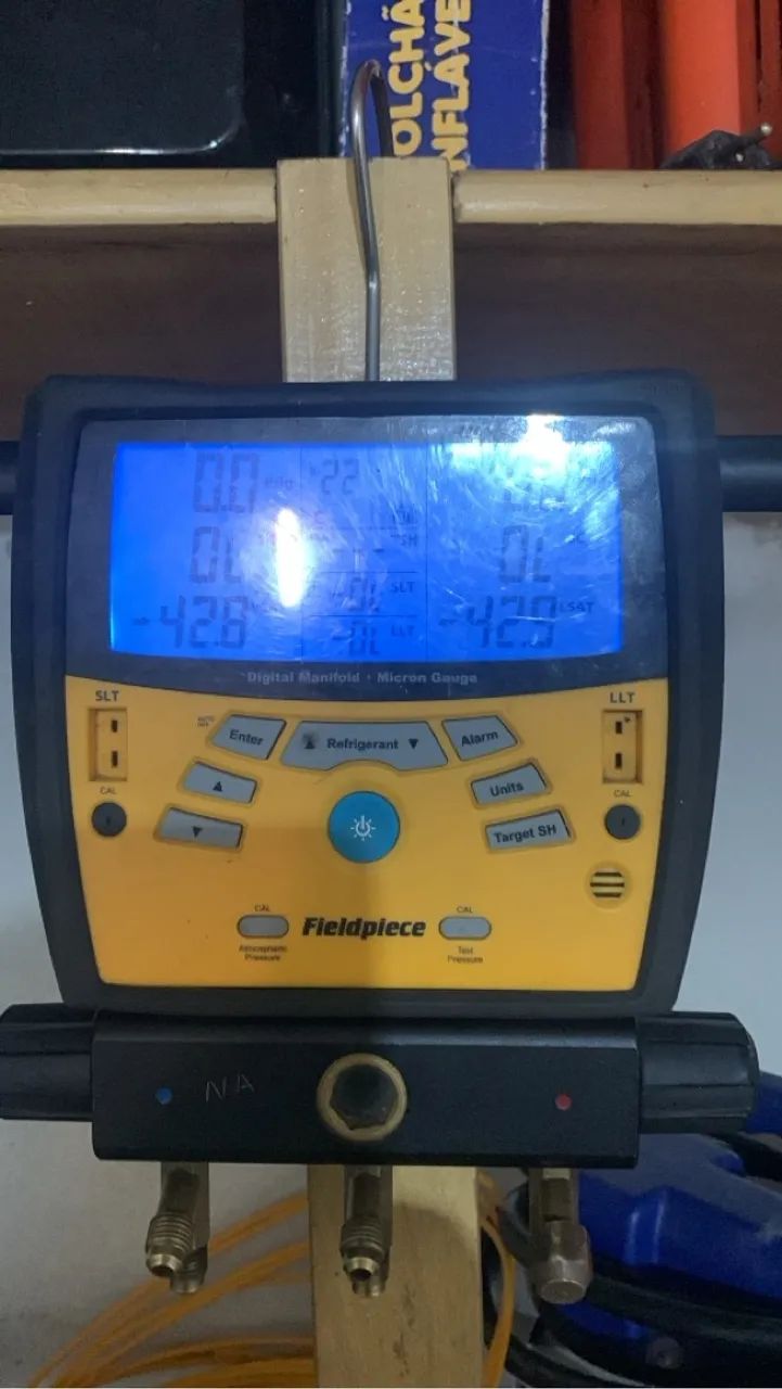 Manômetro Digital , bomba de Vácuo 7,5  e Vacuômetro digital Testo 552 para Refrigeração - Foto 3
