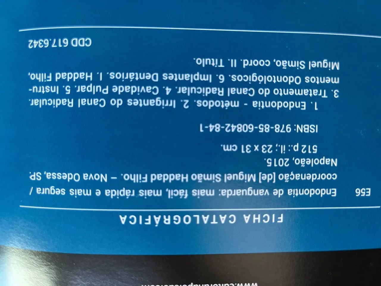 Livro Endodontia de Vanguarda - Simão Filho - Foto 5