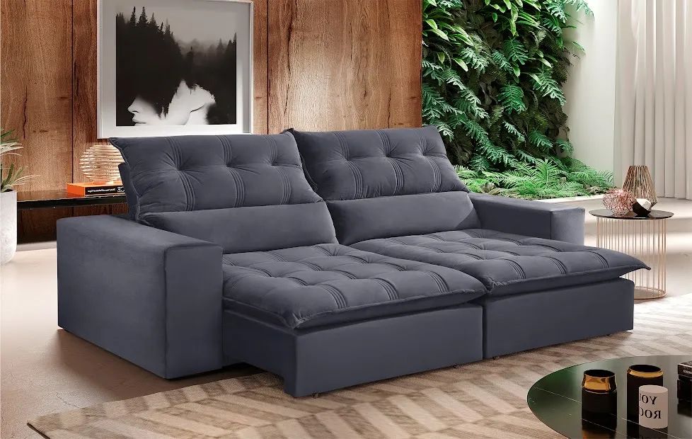 Sofá ilhéus 2,30m molas ensacadas!! Tr228m - Foto 2