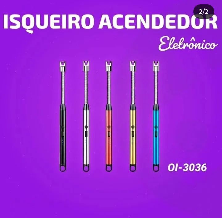 ACENDEDOR ELETRICO PLASMA MULTIFUNCIONAL - Foto 2