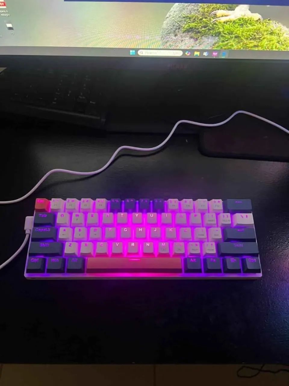 Teclado Machenike K500-B61 RGB Novo - Entrega gratis - Foto 2