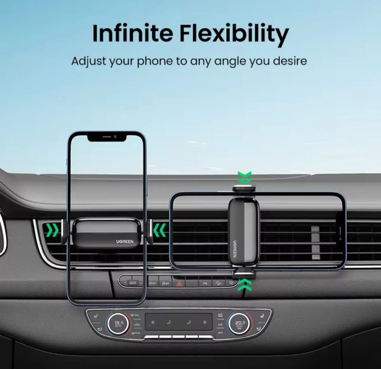 Suporte Veicular Ugreen para celular Carro - Preto - Foto 4