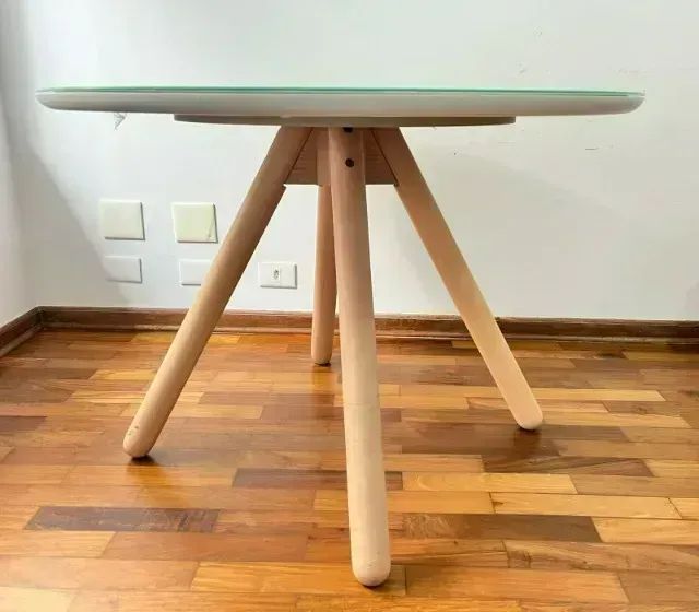 Mesa de Jantar Redonda Delfos Natural Washed - Westwing - Foto 4