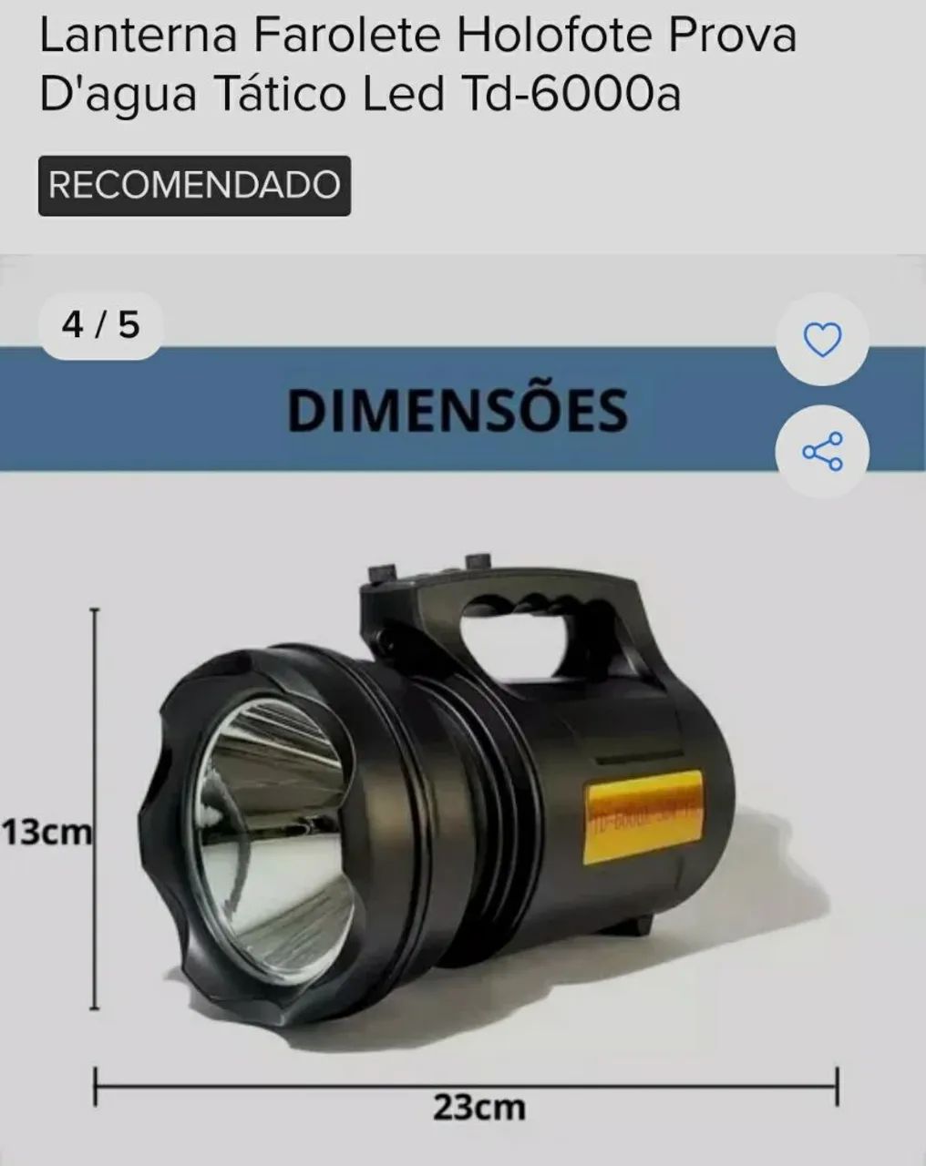 Lanterna farolete 30w - Foto 4