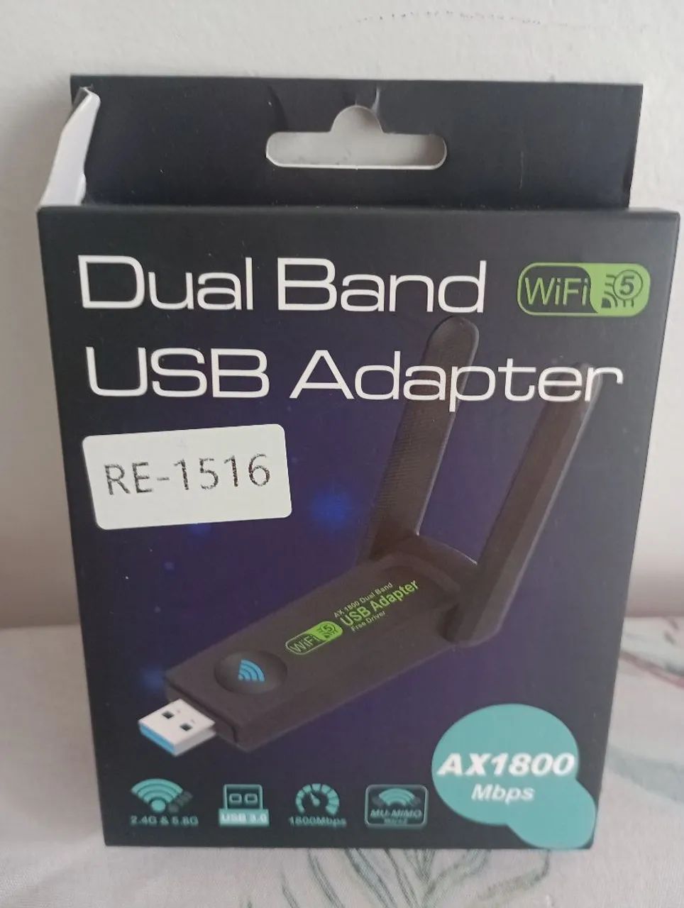 Adaptador Wi-Fi USB Dual Band AX1800