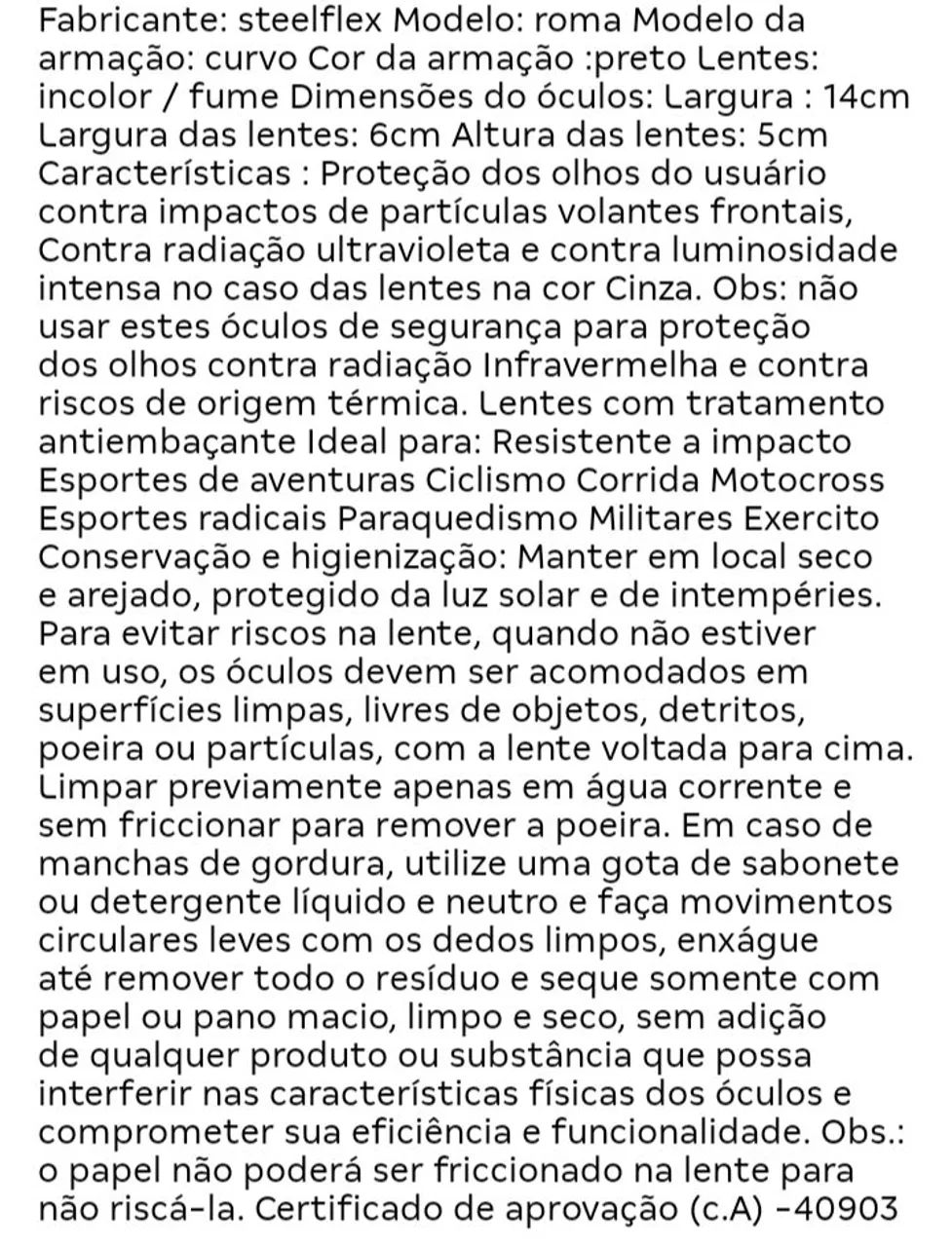 Óculos de Segurança - Foto 5