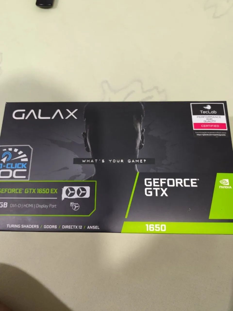 Placa de Vídeo GALAX GeForce GTX 1650 4GB GDDR5 + FONTE fonte bluecase 500w