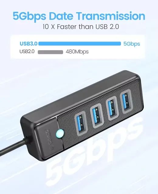 HUB 4 Usb 3.0 Orico Faster USB