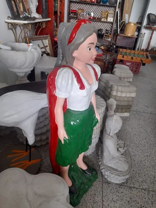 Estátua grande de cimento , Princesa para decoração de jardim  - Foto 3