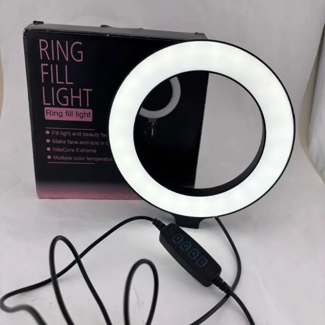 Iluminador Ring Light de 16 centímetros (6 polegadas) - Foto 2