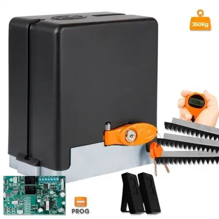 kit motor ppa stark 300 +cremalheira e acessorios 02 controle. - Foto 4