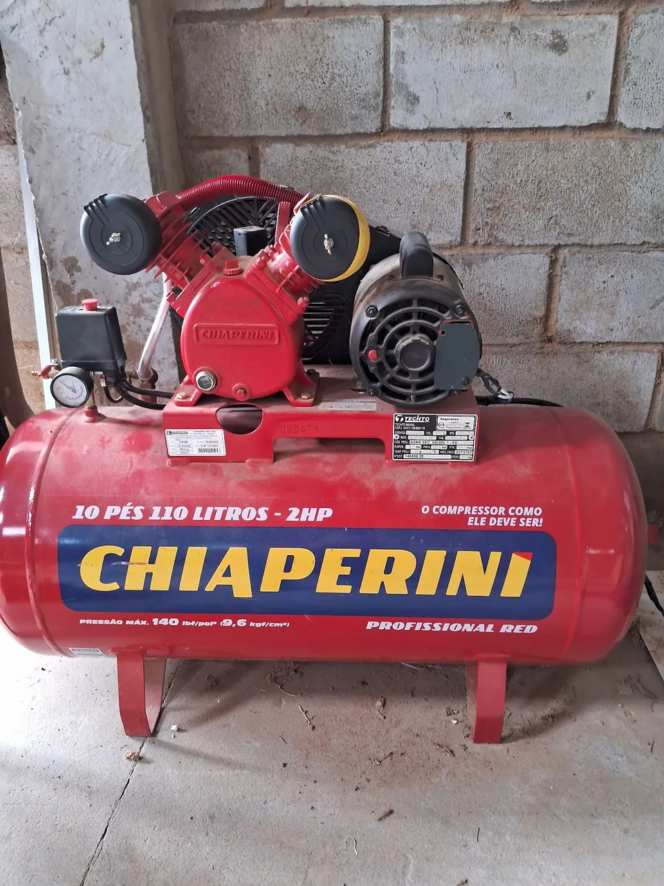 Compressor de Ar Chiaperini 10 Pés 110 Litros 2HP
