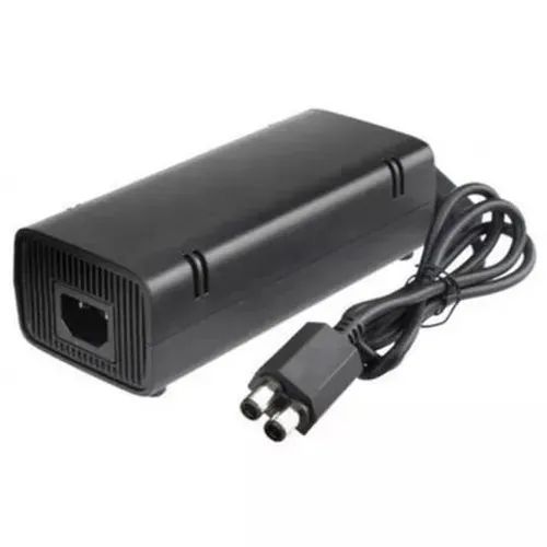 Fonte Xbox 360 Slim Bivolt Conector 2 Pinos Cabo Energia