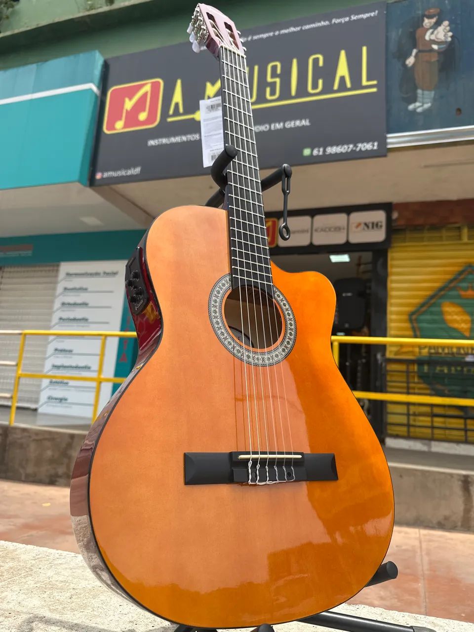Violão Giannini elétrico nylon - Foto 3