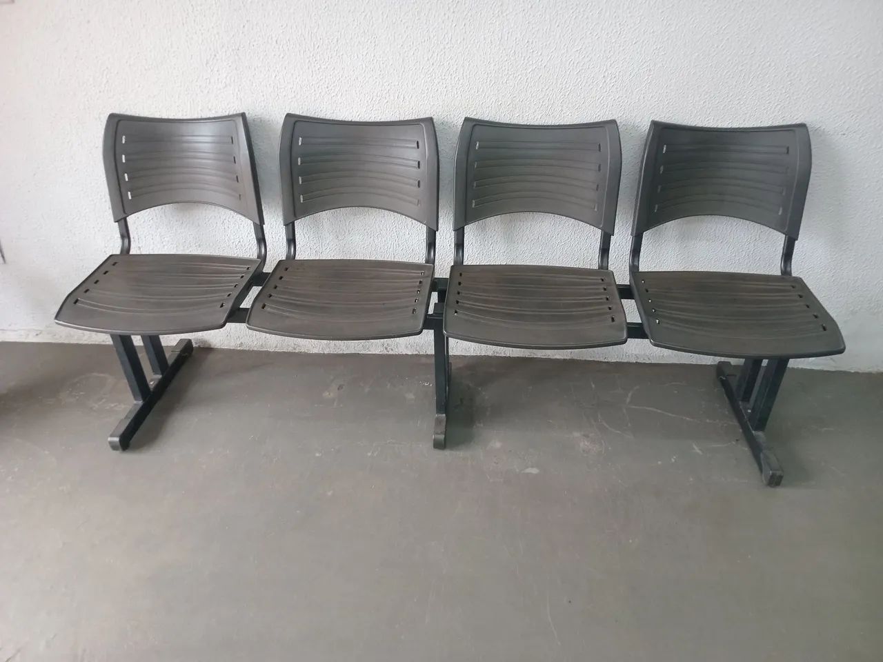 Conjunto de 4 Cadeiras para Escritório 2 longarinas  - Foto 2