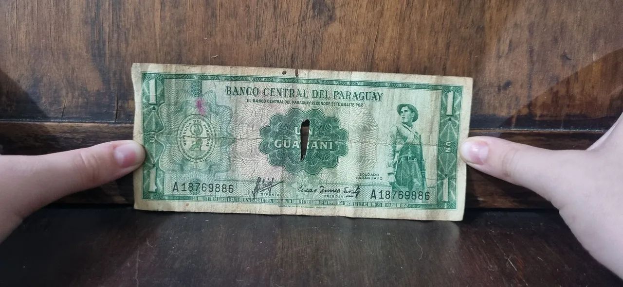 Nota de 1 Guarani do Paraguai - 1960