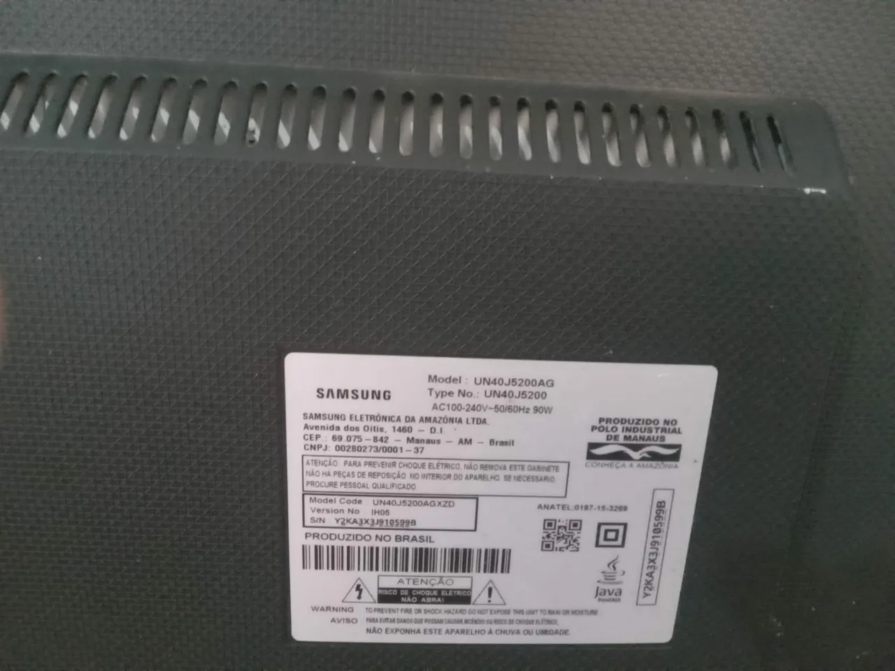Smart TV Samsung UN40J5200AG