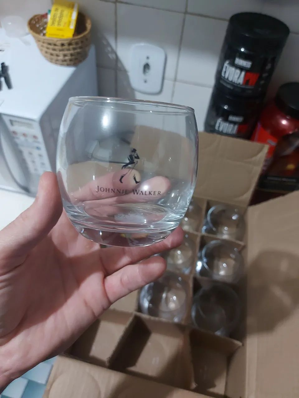 Copo de Whisky Johnnie Walker