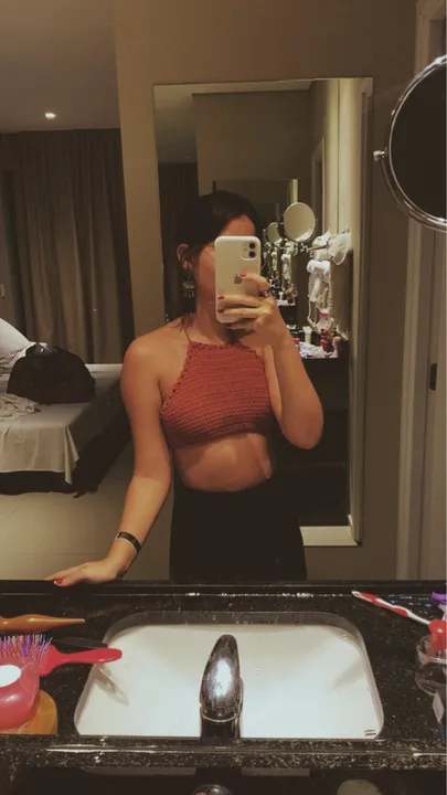 Cropped Crochê em ótimo estado