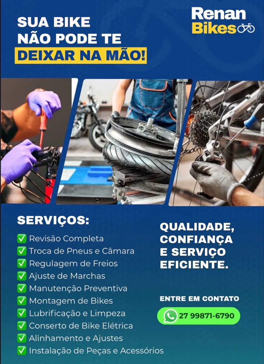 Manutenção Bikes elétricas e manuais 