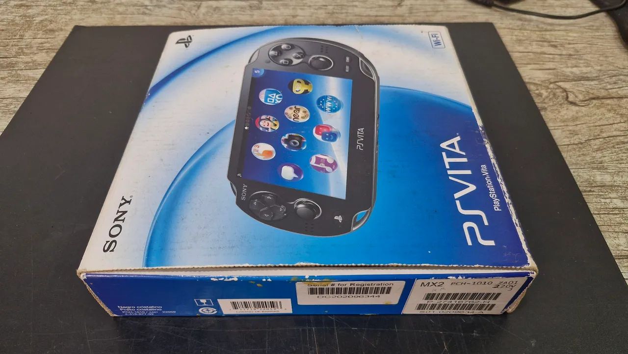 Playstation Vita na caixa