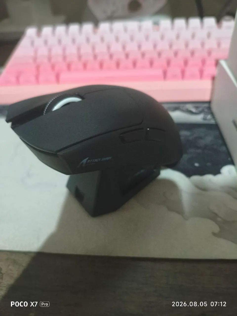 Mouse Gamer Attack Shark X11 Preto - Lacrado - Foto 3