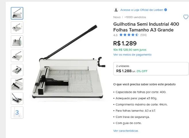 Guilhotina A3 sem industrial - Foto 3