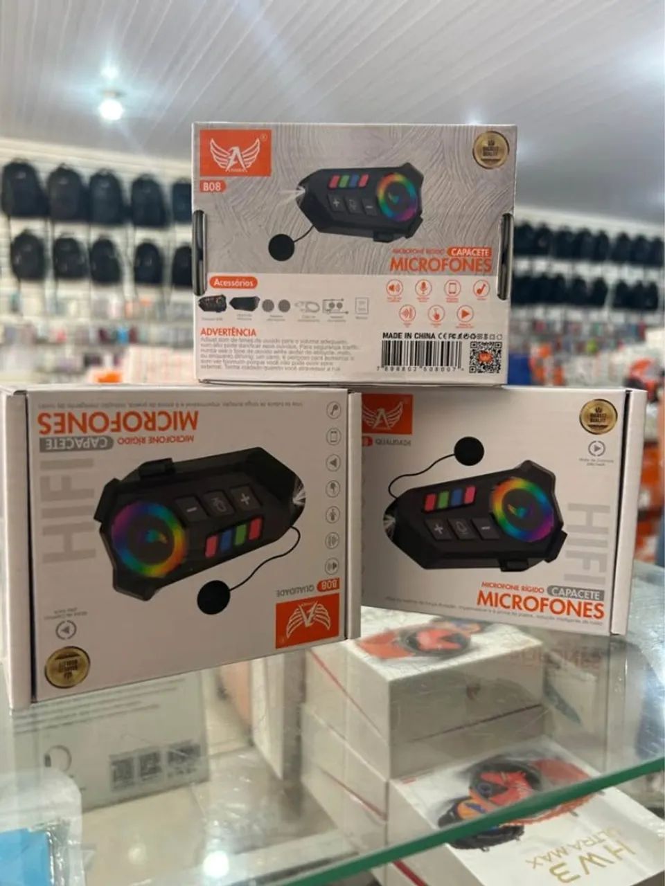 INTERCOMUNICADOR PARA CAPACETE B08 - BLUETOOTH 