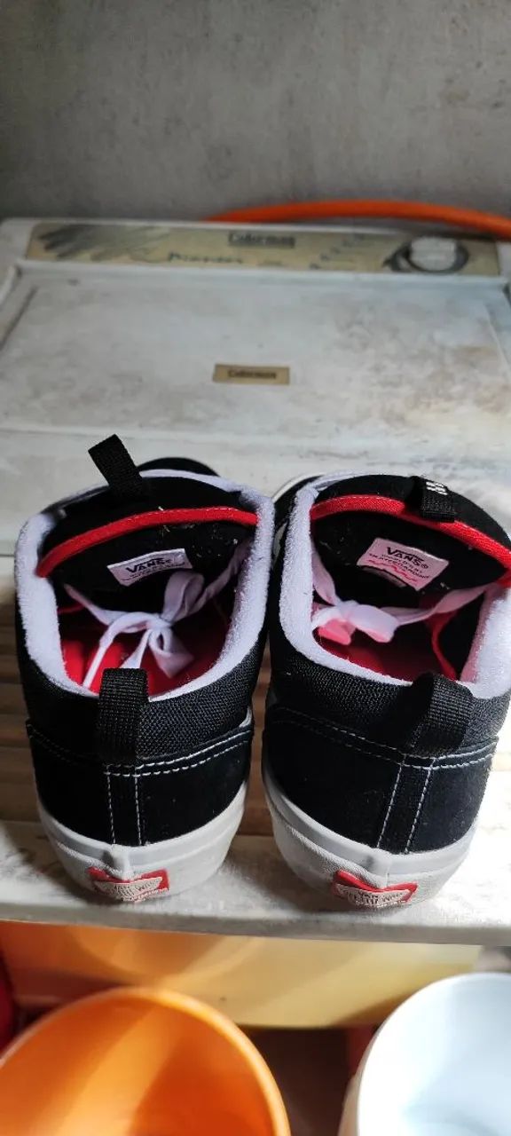 Tênis Vans Skate Old Skool 36+ Black white - Foto 2
