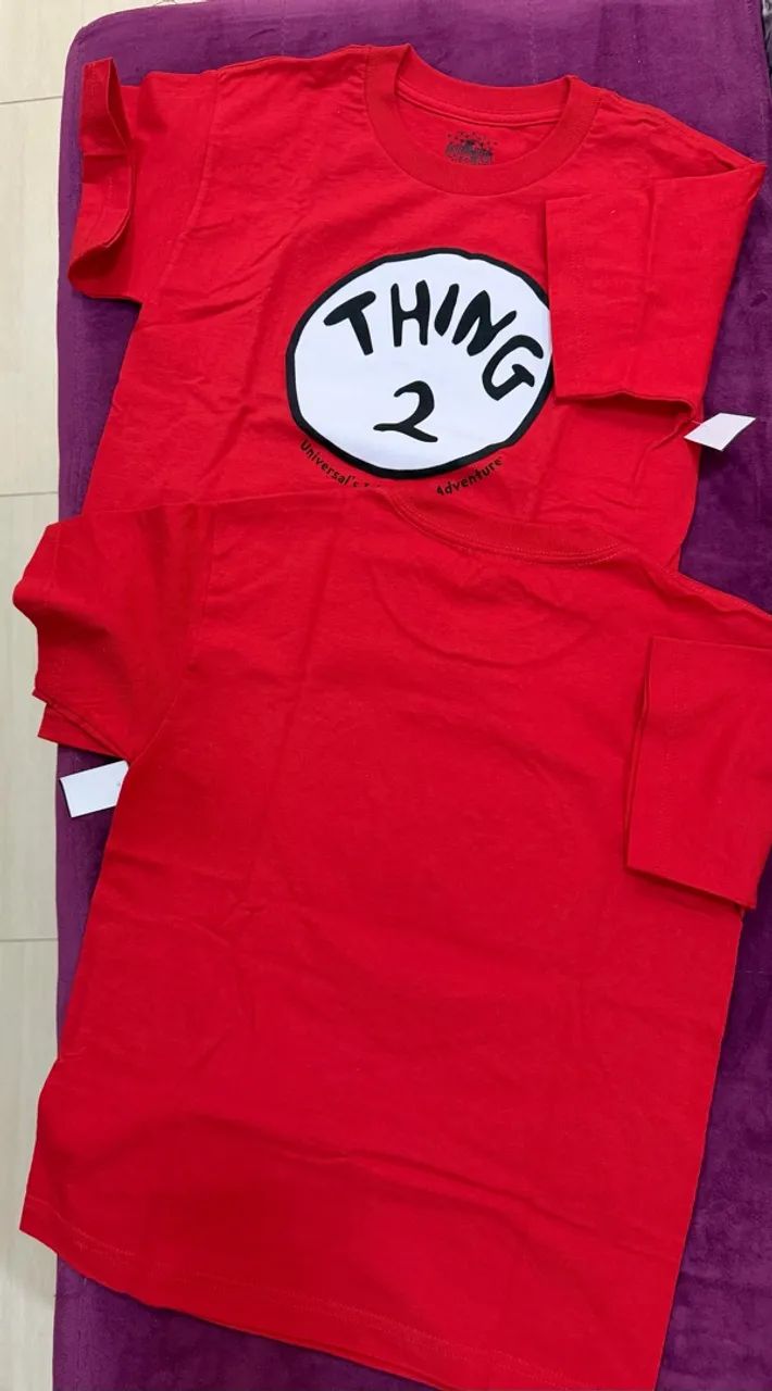 2 blusas Thing 1 e Thing 2 - Originais  - Foto 2