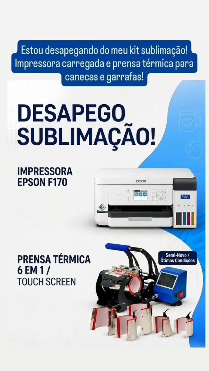 Kit Sublimação Semi Novo
