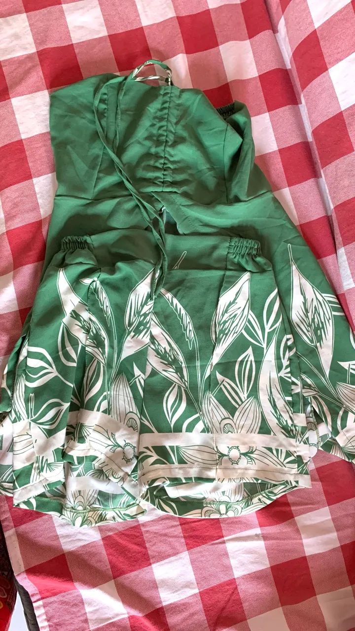 conjunto short e blusa 