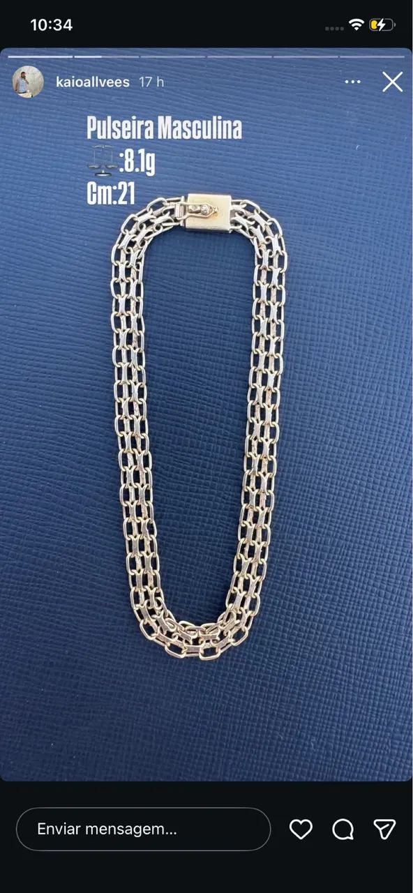 Compra e Vendas de ouro pulseira masculina 