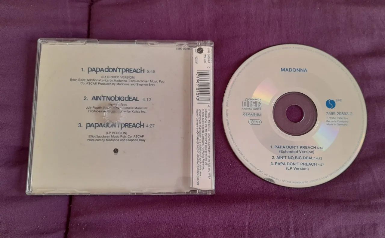 Madonna CD Single Blue Edition MEGA RARO!! - Foto 2