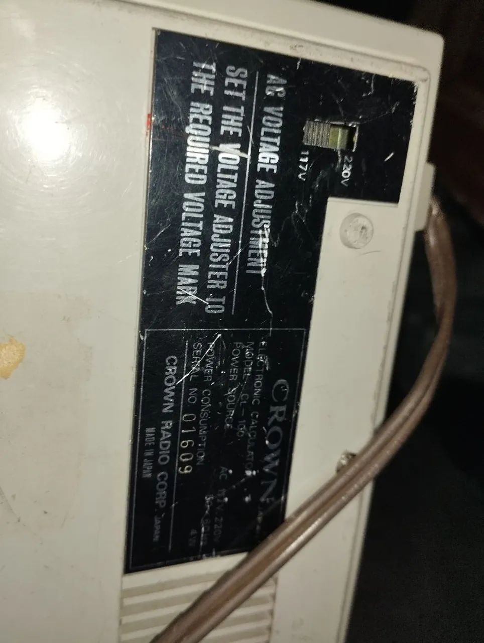 Calculadora antiga japonesa Crown funcionando. - Foto 5