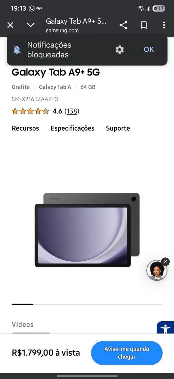 Tablet A9+ 5G Novo - Foto 4