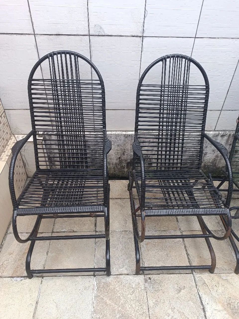 Vendo cadeiras de balanço seminovas! - Foto 2