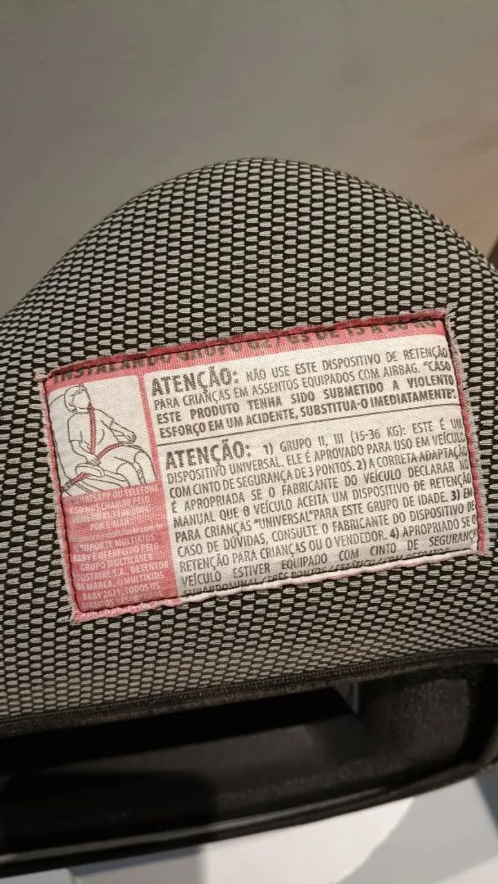 Assento de Elevação - 15 a 36kg - Cinza - Foto 2