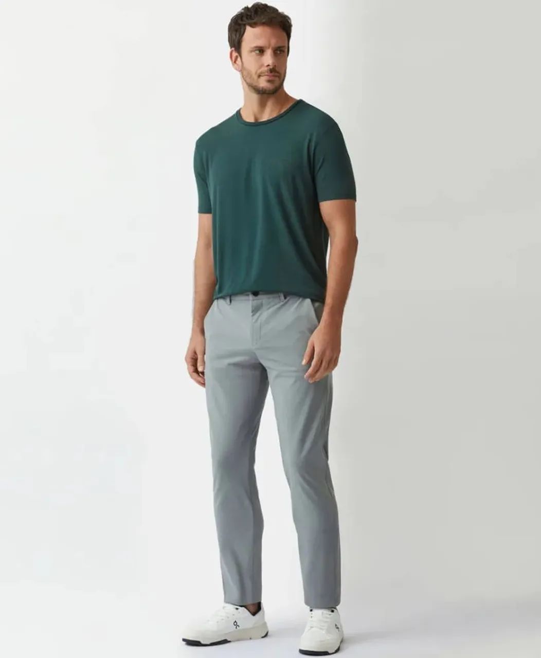 calça chino tech cinza aviator 46 - Foto 4
