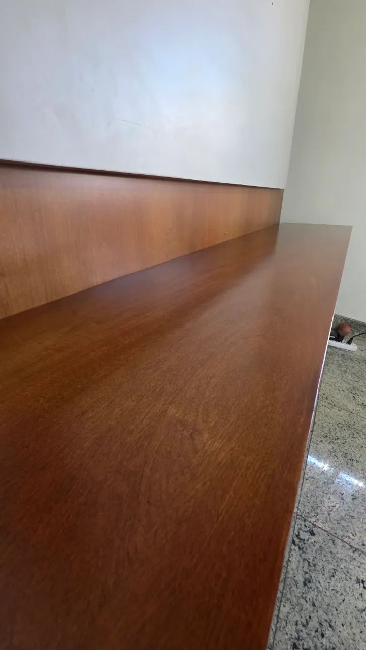 Painel para TV até 65 polegadas Amadeirado Marcela Móveis com 2 Gavetas - Seminovo - Foto 4