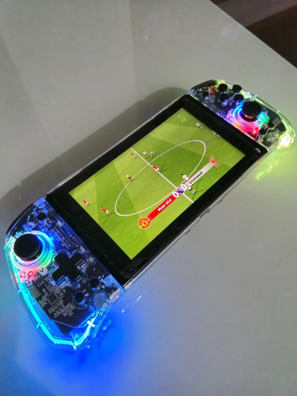 (NOVO) Controle LinYuvo KS40 Switch/OLED Clear com Bluetooth e Hall Effect