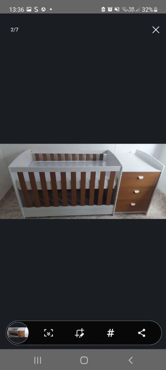 berço multifuncional 3 em 1