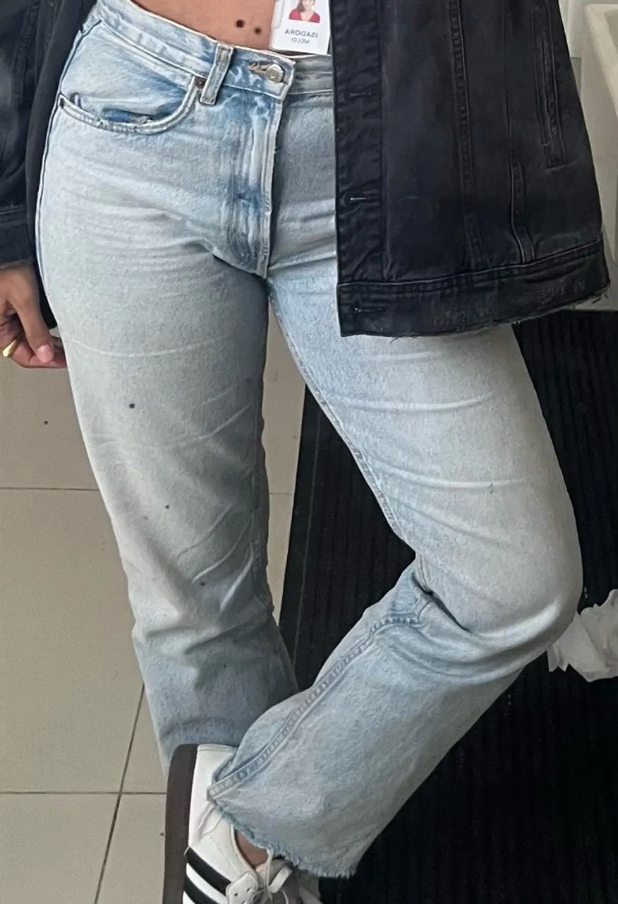 Calça jeans reta Zara - Foto 5
