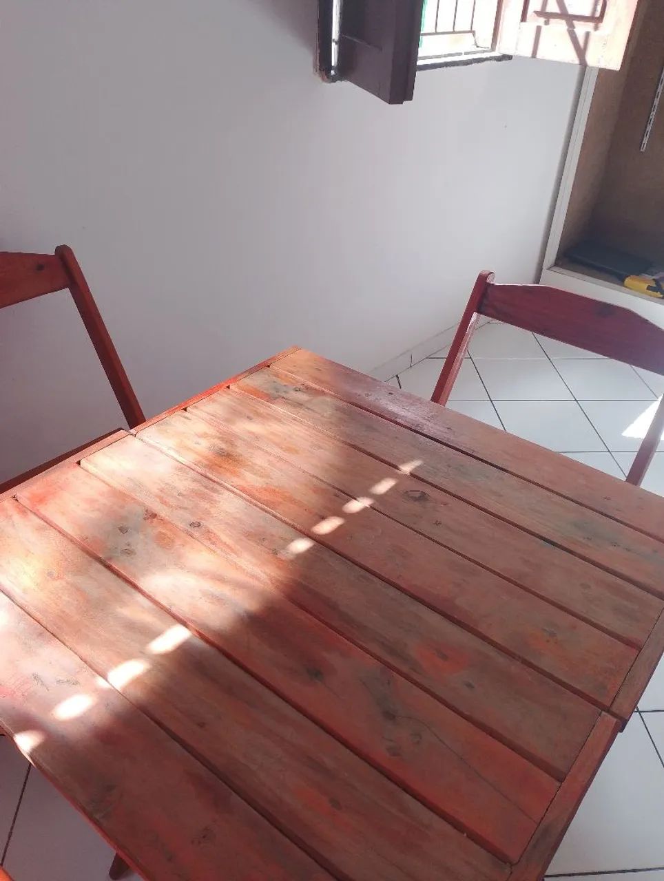 Conjunto Mesa de Madeira 