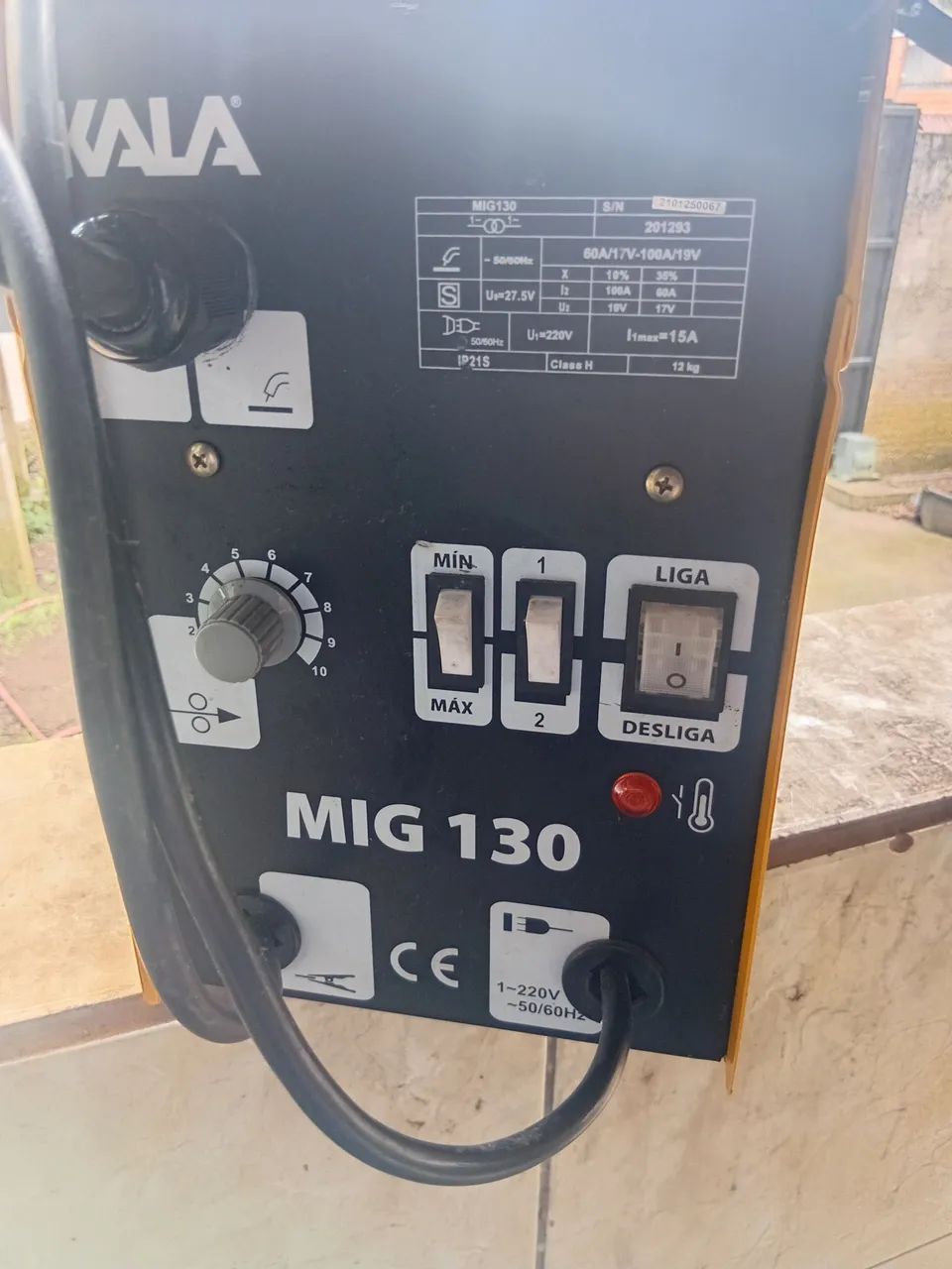 Máquina de solda kala mig 130, ótima para solda e quem quer aprender mais - Foto 3