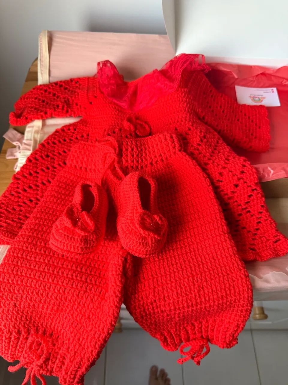 Roupa de tricô bebê  - Foto 2