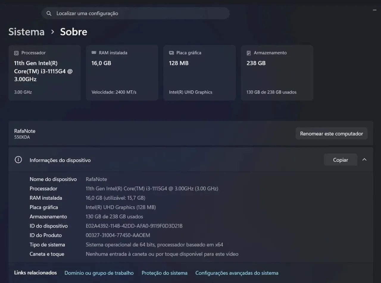 Notebook Samsung 15? i3 11ª 16gb SSD 256gb - Foto 2