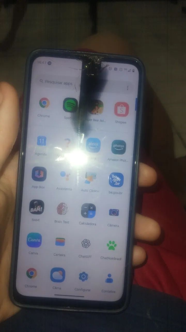 Celular quebrado