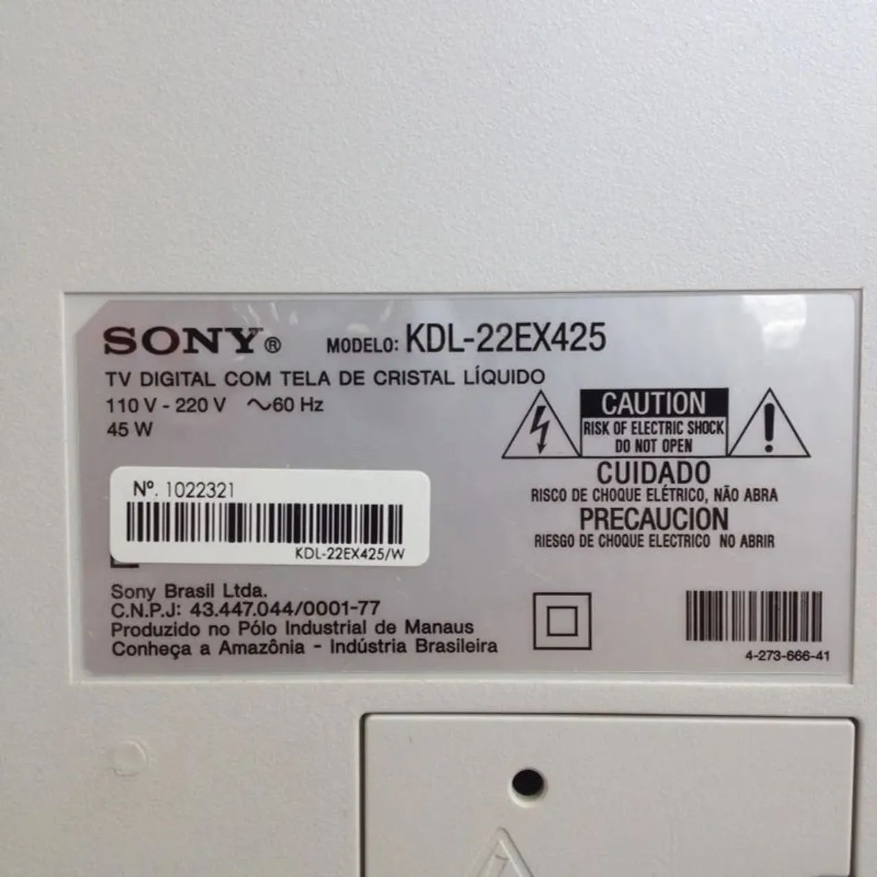 TELEVISÃO SONY BRAVIA DE 22 POLEGADAS - Foto 3