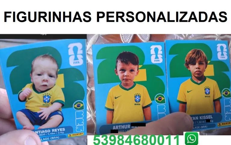 Figurinhas personalizadas!!! Entrego!!! Faço a sua!